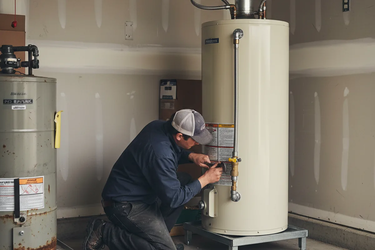 Water heater and shutoff valve replacement in South Bay
